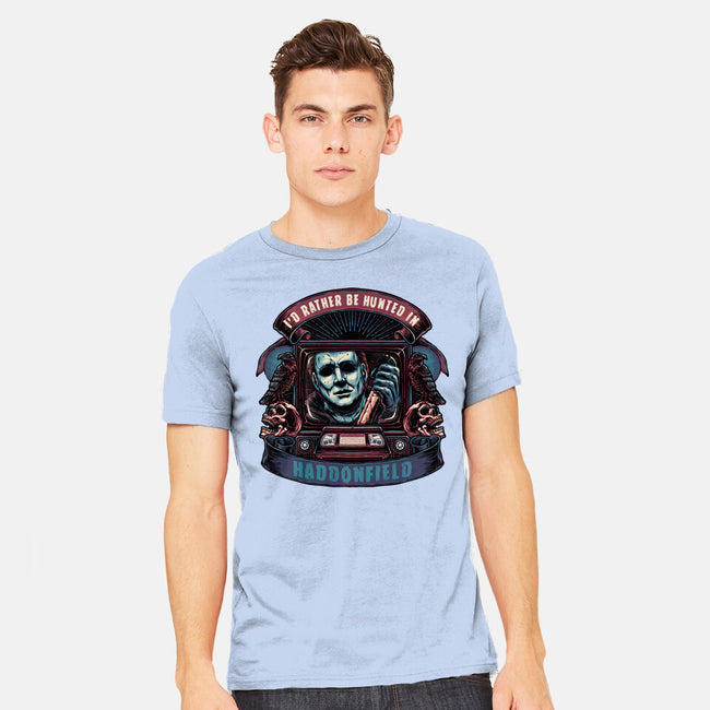 Hunted In Haddonfield-Mens-Heavyweight-Tee-glitchygorilla