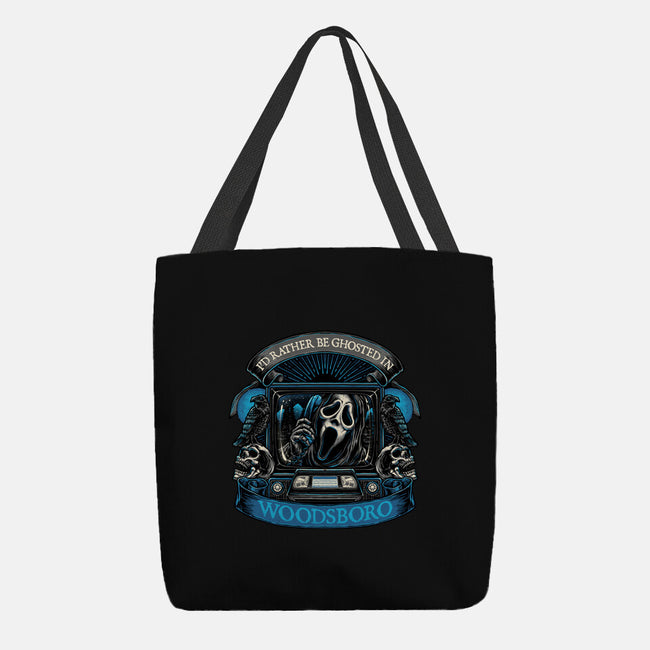 Ghosted In Woodsboro-None-Basic Tote-Bag-glitchygorilla