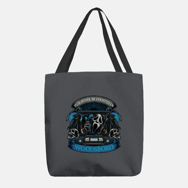Ghosted In Woodsboro-None-Basic Tote-Bag-glitchygorilla