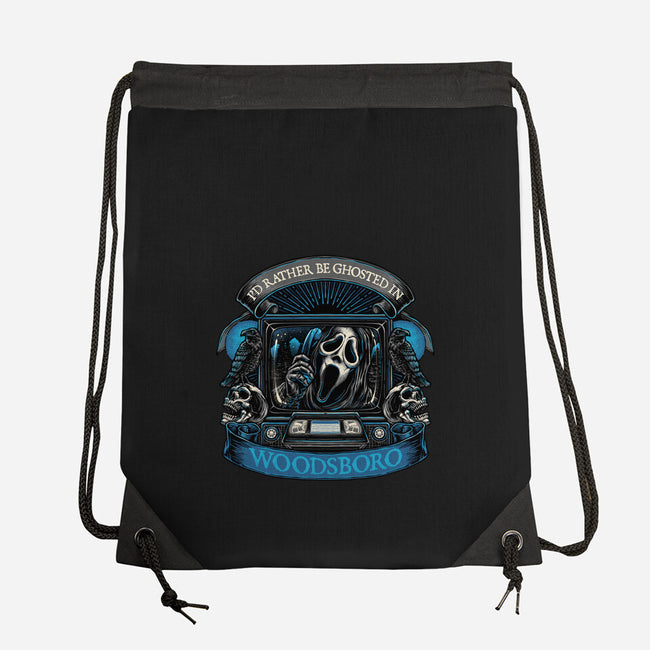 Ghosted In Woodsboro-None-Drawstring-Bag-glitchygorilla