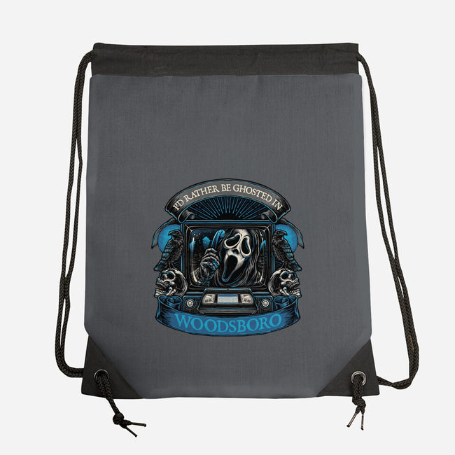 Ghosted In Woodsboro-None-Drawstring-Bag-glitchygorilla