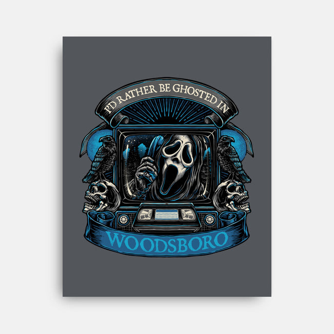 Ghosted In Woodsboro-None-Stretched-Canvas-glitchygorilla