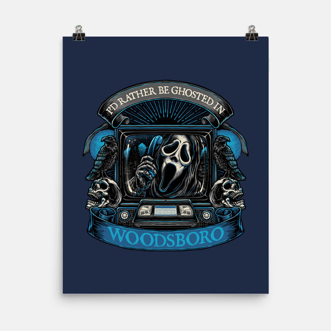 Ghosted In Woodsboro-None-Matte-Poster-glitchygorilla