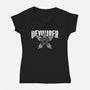The Devourer-Womens-V-Neck-Tee-Studio Mootant