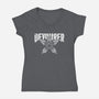 The Devourer-Womens-V-Neck-Tee-Studio Mootant