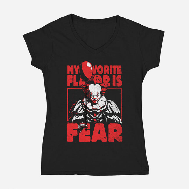 Fear Flavor-Womens-V-Neck-Tee-Studio Mootant