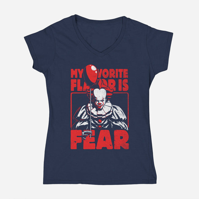 Fear Flavor-Womens-V-Neck-Tee-Studio Mootant