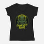 Horror Cthulhu Existential Dread-Womens-V-Neck-Tee-Studio Mootant