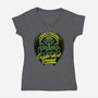 Horror Cthulhu Existential Dread-Womens-V-Neck-Tee-Studio Mootant