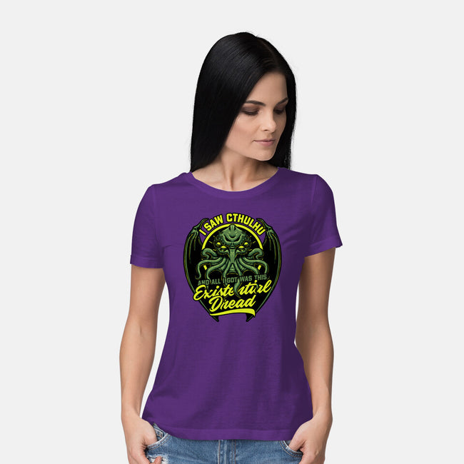 Horror Cthulhu Existential Dread-Womens-Basic-Tee-Studio Mootant