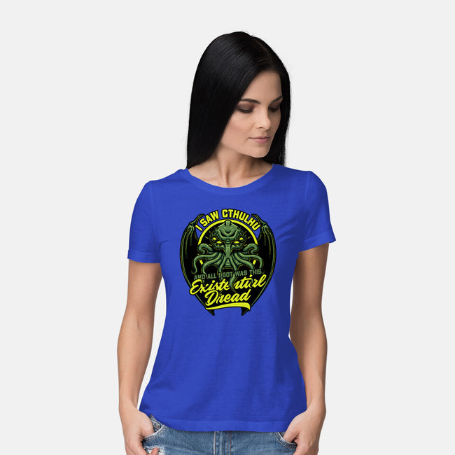 Horror Cthulhu Existential Dread-Womens-Basic-Tee-Studio Mootant