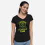 Horror Cthulhu Existential Dread-Womens-V-Neck-Tee-Studio Mootant