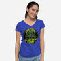 Horror Cthulhu Existential Dread-Womens-V-Neck-Tee-Studio Mootant