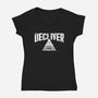 The Deceiver-Womens-V-Neck-Tee-Studio Mootant