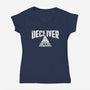 The Deceiver-Womens-V-Neck-Tee-Studio Mootant