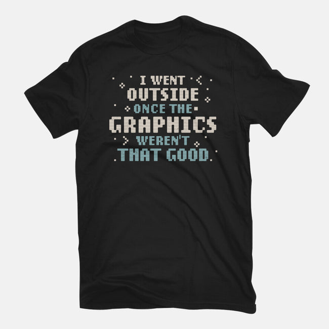 I Went Outside Once-Unisex-Basic-Tee-tobefonseca