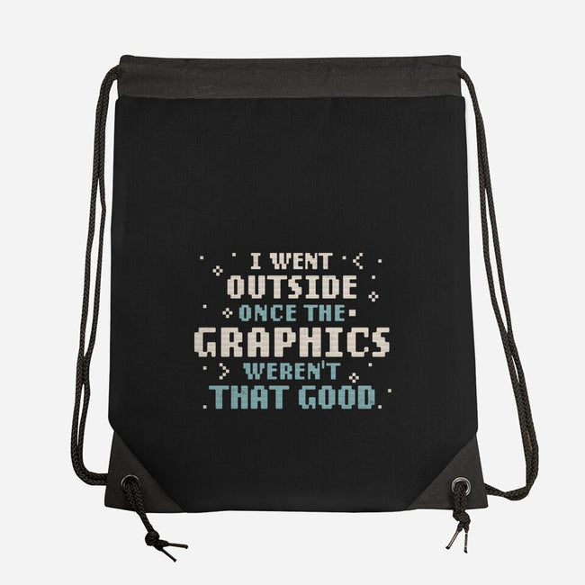 I Went Outside Once-None-Drawstring-Bag-tobefonseca