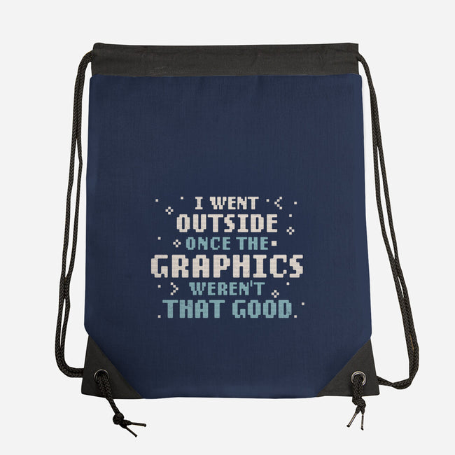 I Went Outside Once-None-Drawstring-Bag-tobefonseca