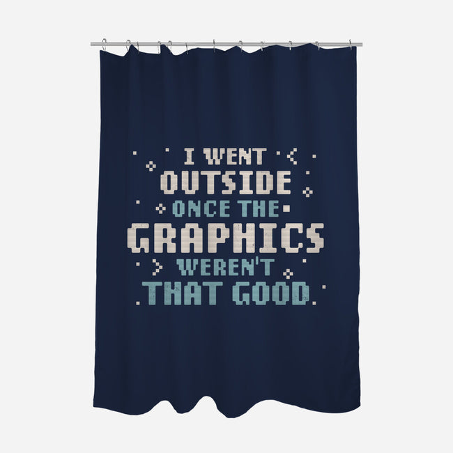 I Went Outside Once-None-Polyester-Shower Curtain-tobefonseca