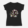 Rainbow Juice-Womens-V-Neck-Tee-tobefonseca
