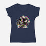 Rainbow Juice-Womens-V-Neck-Tee-tobefonseca