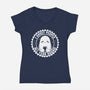 I Ghost People All Year Round-Womens-V-Neck-Tee-tobefonseca