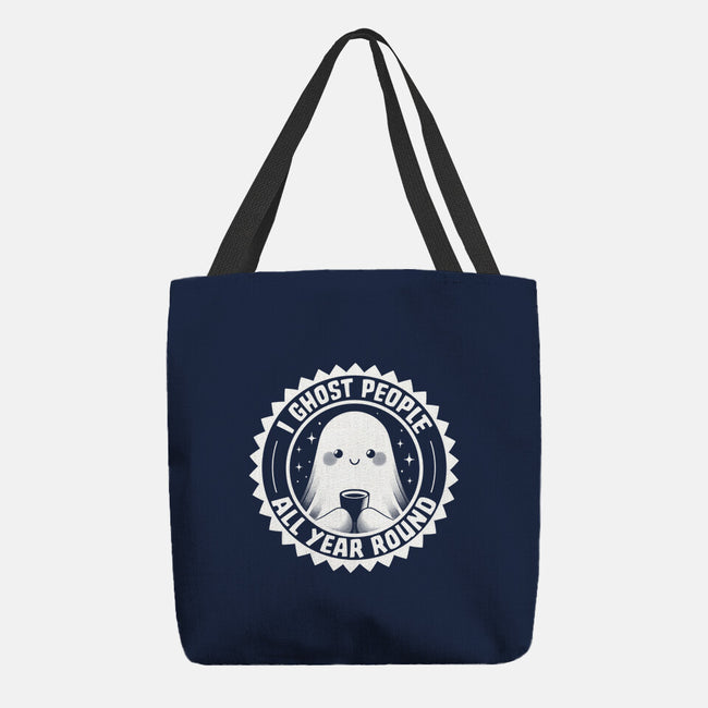 I Ghost People All Year Round-None-Basic Tote-Bag-tobefonseca