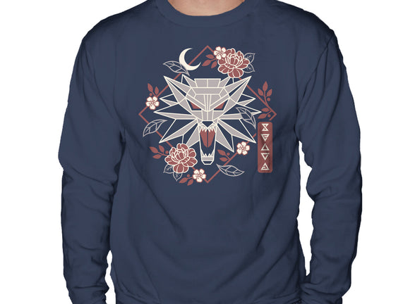 Geometric Wolf Medallion