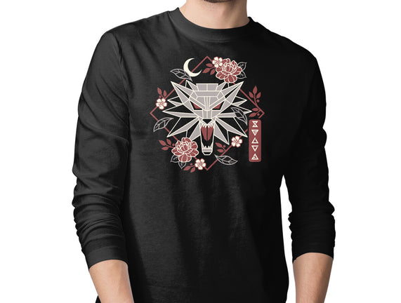 Geometric Wolf Medallion