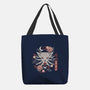 Geometric Wolf Medallion-None-Basic Tote-Bag-NemiMakeit