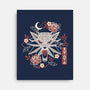 Geometric Wolf Medallion-None-Stretched-Canvas-NemiMakeit