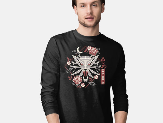 Geometric Wolf Medallion