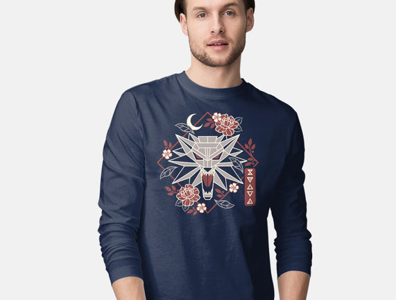 Geometric Wolf Medallion