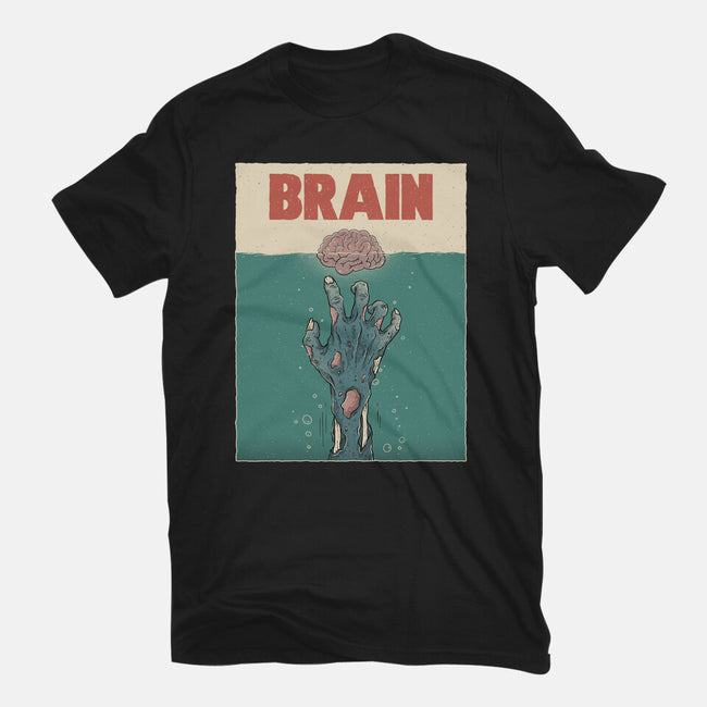 Brain Movie Poster-Womens-Basic-Tee-GODZILLARGE