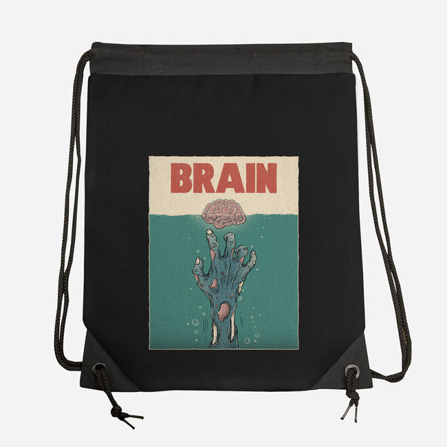 Brain Movie Poster-None-Drawstring-Bag-GODZILLARGE
