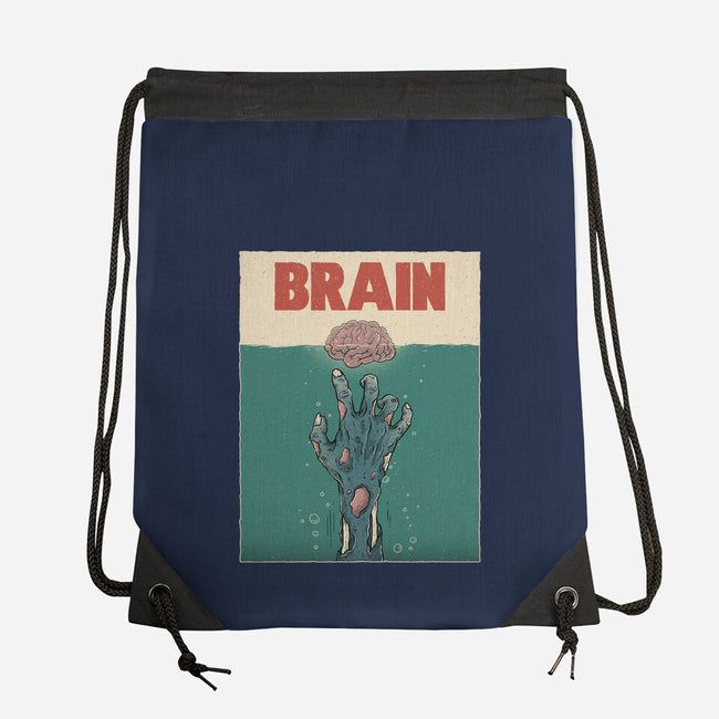Brain Movie Poster-None-Drawstring-Bag-GODZILLARGE