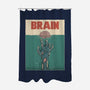Brain Movie Poster-None-Polyester-Shower Curtain-GODZILLARGE
