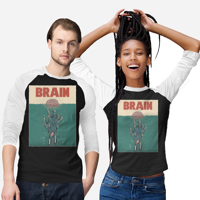 Brain Movie Poster-Unisex-Baseball-Tee-GODZILLARGE