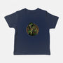 The Force Of Doom-Baby-Basic-Tee-glitchygorilla