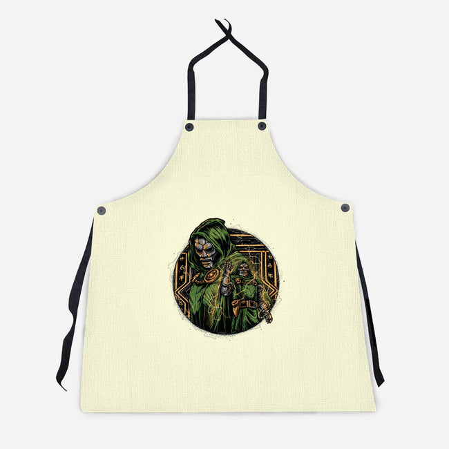 The Force Of Doom-Unisex-Kitchen-Apron-glitchygorilla