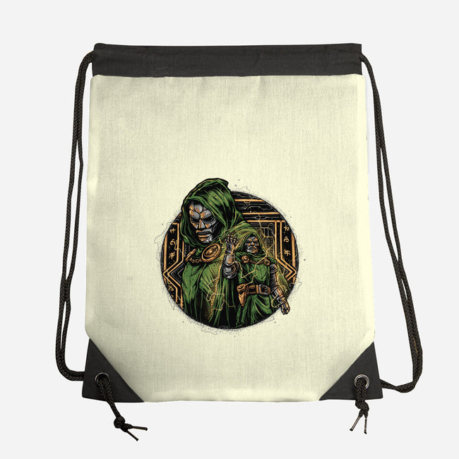 The Force Of Doom-None-Drawstring-Bag-glitchygorilla