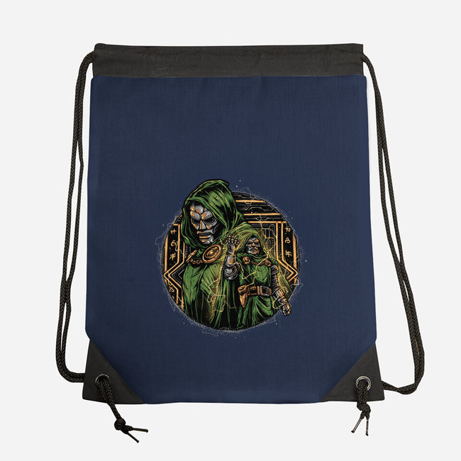 The Force Of Doom-None-Drawstring-Bag-glitchygorilla