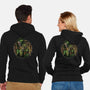 The Force Of Doom-Unisex-Zip-Up-Sweatshirt-glitchygorilla