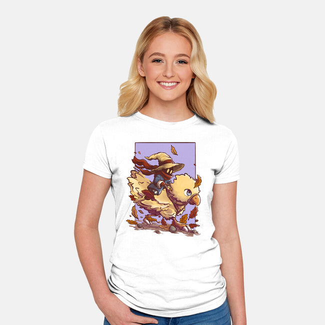 Magic Rider-Womens-Fitted-Tee-fanfabio