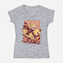 Cloud Rider-Womens-V-Neck-Tee-fanfabio
