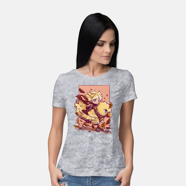 Cloud Rider-Womens-Basic-Tee-fanfabio
