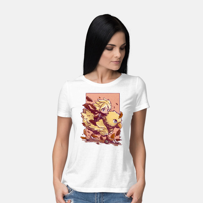 Cloud Rider-Womens-Basic-Tee-fanfabio