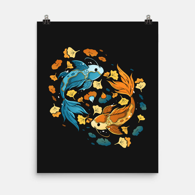 Ying Yang Koi-None-Matte-Poster-Vallina84