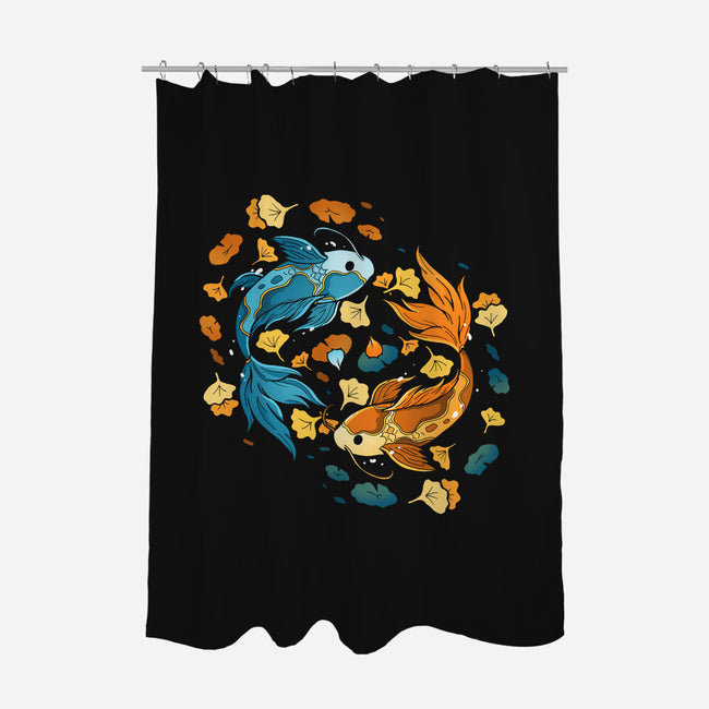 Ying Yang Koi-None-Polyester-Shower Curtain-Vallina84
