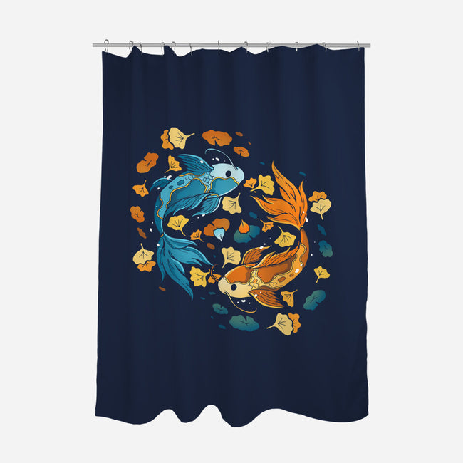 Ying Yang Koi-None-Polyester-Shower Curtain-Vallina84